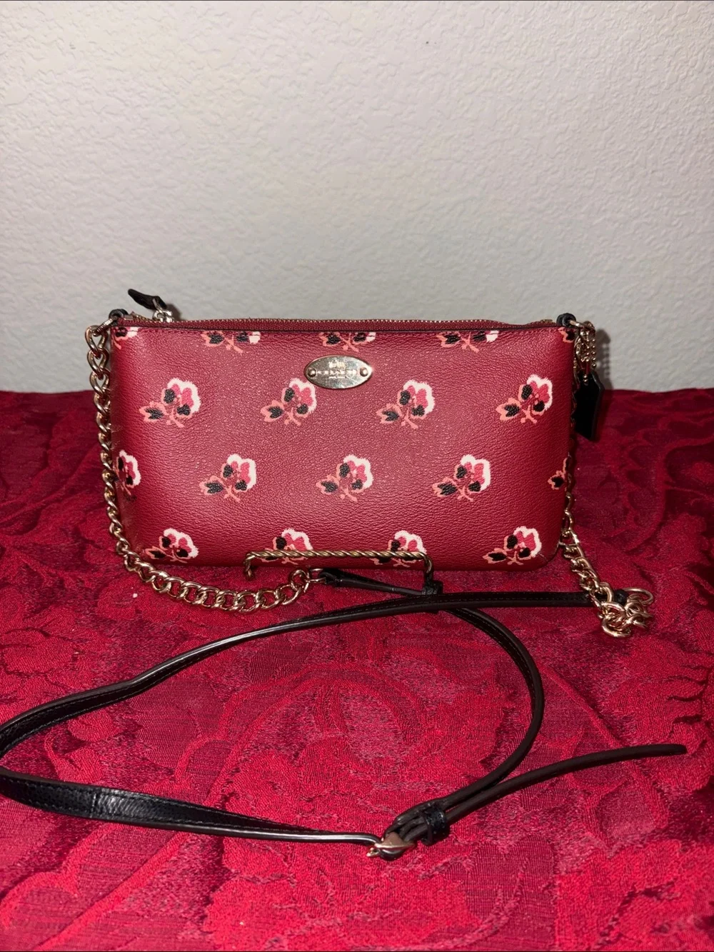 Coach Quinn Bramble Rose Crossbody Bag with mystery bundles